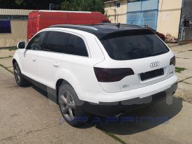 Audi Q7 autófóliázás: Avery gloss white av2100001 autó fóliával 9