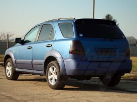 Kia Sorrento autófóliázás: Avery matte metallic blue as9080001 autofoliaval autó fóliával 9