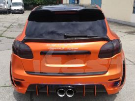 Autófóliázás Porsche Cayenne: Teckwrap platinum orange sch06 autó fóliával 8