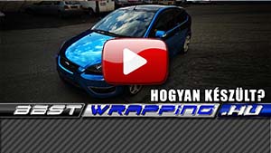 Ford Focus ST autófóliázás: TeckWrap Light Blue CHM17E autó fóliával  video