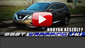 Nissan Murano autófóliázás: Avery frozen bronze autó fóliával video