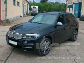 BMW X5 M autófóliázás: Avery Supreme metál fekete autó fóliával 3