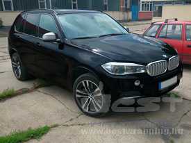 BMW X5 M autófóliázás: Avery Supreme metál fekete autó fóliával 5