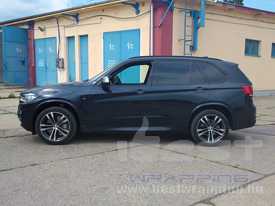 BMW X5 M autófóliázás: Avery Supreme metál fekete autó fóliával 6