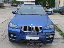 BMW X6 autófóliázás: Avery Supreme matt metál kék autó fóliával 2