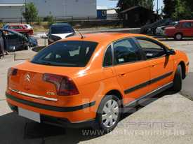 Citroen C5 fóliázás: fényes narancssárga autó fóliázás 7
