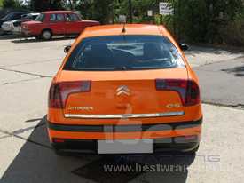 Citroen C5 fóliázás: fényes narancssárga autó fóliázás 8