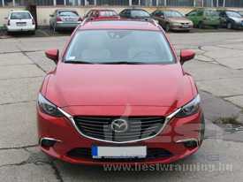 Mazda 6 autófóliázás: KPMF metál cseresznye vörös autó fóliával 2