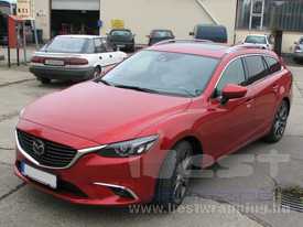 Mazda 6 autófóliázás: KPMF metál cseresznye vörös autó fóliával 3