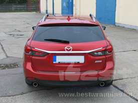 Mazda 6 autófóliázás: KPMF metál cseresznye vörös autó fóliával 8