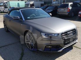 Audi A5 autófóliázás: Avery matte metallic charcoal as9130001 autó fóliával 1