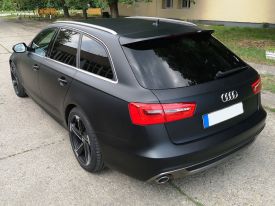 Audi A6 autófóliázás: Avery matte black as1430001 autó fóliával 9