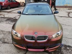BMW 535D autófóliázás: Avery Satin Rising Sun BG7580001 autó fóliával 2