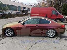 BMW 535D autófóliázás: Avery Satin Rising Sun BG7580001 autó fóliával 6