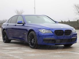 BMW 7 autófóliázás: Teckwrap Blue Gem Gal02 autó fóliával  1