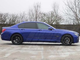 BMW 7 autófóliázás: Teckwrap Blue Gem Gal02 autó fóliával  4