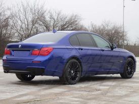 BMW 7 autófóliázás: Teckwrap Blue Gem Gal02 autó fóliával  7