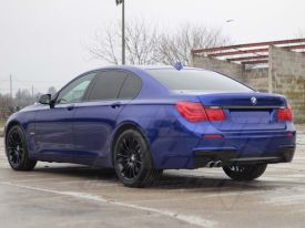 BMW 7 autófóliázás: Teckwrap Blue Gem Gal02 autó fóliával  9