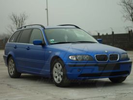 BMW e46 autófóliázás: Teckwrap Pearl Blue vch302 autó fóliával 1