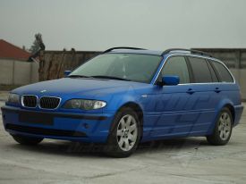 BMW e46 autófóliázás: Teckwrap Pearl Blue vch302 autó fóliával 3