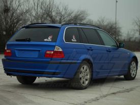 BMW e46 autófóliázás: Teckwrap Pearl Blue vch302 autó fóliával 7