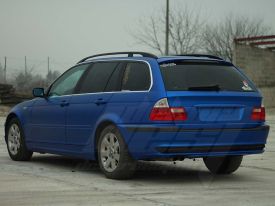 BMW e46 autófóliázás: Teckwrap Pearl Blue vch302 autó fóliával 9
