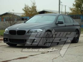 BMW F10 autófóliázás: Avery matte metallic charcoal as9130001 autó fóliával 3