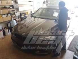 BMW F10 autófóliázás: Avery matte metallic charcoal as9130001 autó fóliával 5