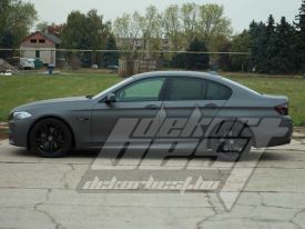 BMW F10 autófóliázás: Avery matte metallic charcoal as9130001 autó fóliával 6