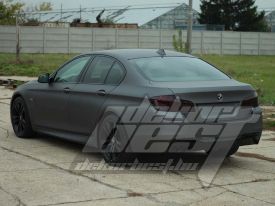 BMW F10 autófóliázás: Avery matte metallic charcoal as9130001 autó fóliával 9