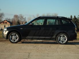 BMW X3 autófóliázás: Teckwrap cm01m satin black autó fóliával 6