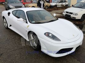 Ferrari F430 autófóliázás: KPMF white matt k89011 autó fóliával 1