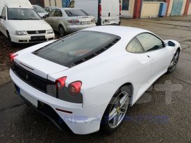 Ferrari F430 autófóliázás: KPMF white matt k89011 autó fóliával 7