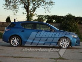 Lexus Ct 200H autófóliázás: Avery matte metallic blue as9080001 autó fóliával 4