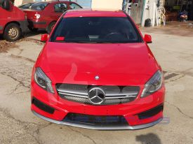 Mercedes A45 AMG autófóliázás: Avery gloss carmine red cb1650001 autó fóliával 02