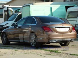 Mercedes C220 autófóliázás: Avery gloss metallic brown cb1630001 autó fóliával 9