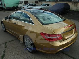 Mercedes E220 autófóliázás: Avery gloss metallic gold cb1580001 autó fóliával 9