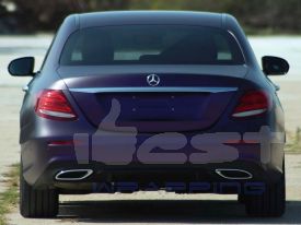 Mercedes E300DE autófóliázás: ONFK Matte Purple-Black Flip-Flop autó fóliával 08