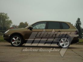 Porsche Cayenne autófóliázás: Teckwrap matt metallic bond gold ECH17 autó fóliával 6