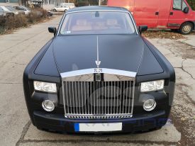 Royce-Rolls Phantom autófóliázás: Oracal 970 070 black matt autó fóliával 2