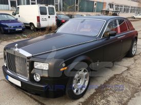 Royce-Rolls Phantom autófóliázás: Oracal 970 070 black matt autó fóliával 3