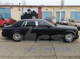 Royce-Rolls Phantom autófóliázás: Oracal 970 070 black matt autó fóliával 4
