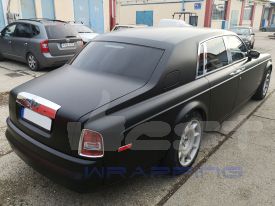 Royce-Rolls Phantom autófóliázás: Oracal 970 070 black matt autó fóliával 7