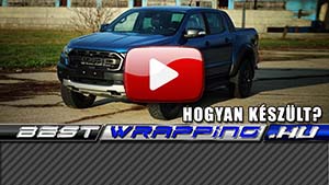 Ford Ranger Raptor autófóliázás: KPMF k88001 transparent autó fóliával