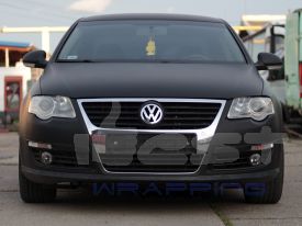Volkswagen Passat B6 autófóliázás: Avery matte black as1430001 autó fóliával 02