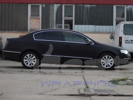 Volkswagen Passat B6 autófóliázás: Avery matte black as1430001 autó fóliával 04