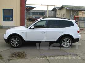 BMW X3 fóliázás: fényes fehér autó fóliázás 6