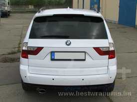 BMW X3 fóliázás: fényes fehér autó fóliázás 8