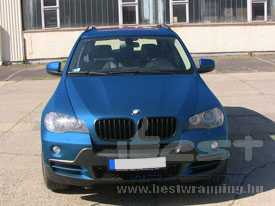 BMW X5 autófóliázás: monte carlo matt kék autó fóliázás 02