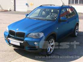 BMW X5 autófóliázás: monte carlo matt kék autó fóliázás 03